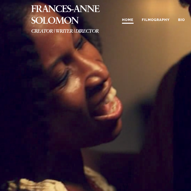 Frances-Anne Solomon site homepage