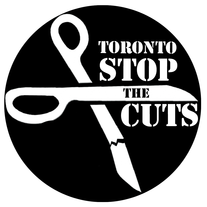 Toronto Stop the Cuts logo